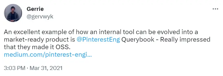 Co-founder at Lowdefy Gerrie van Wyk’s observations on open-sourcing Querybook