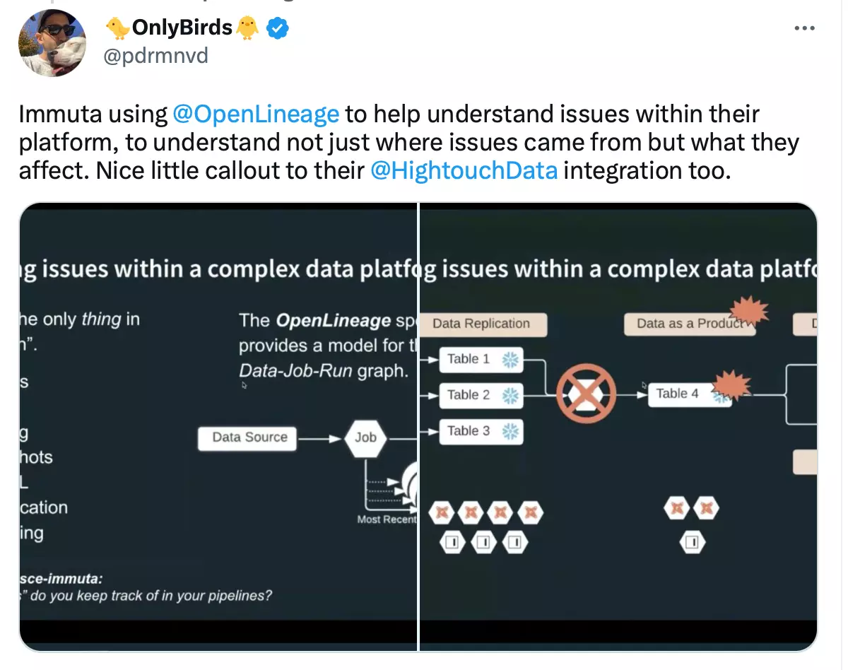 How Immuta uses OpenLineage, according to Pedram Navid, the former Head of Data at Hightouch