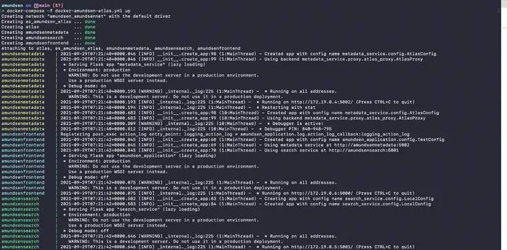 Screenshot of script code following command entry.