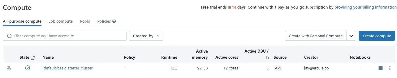 All-purpose compute in Databricks