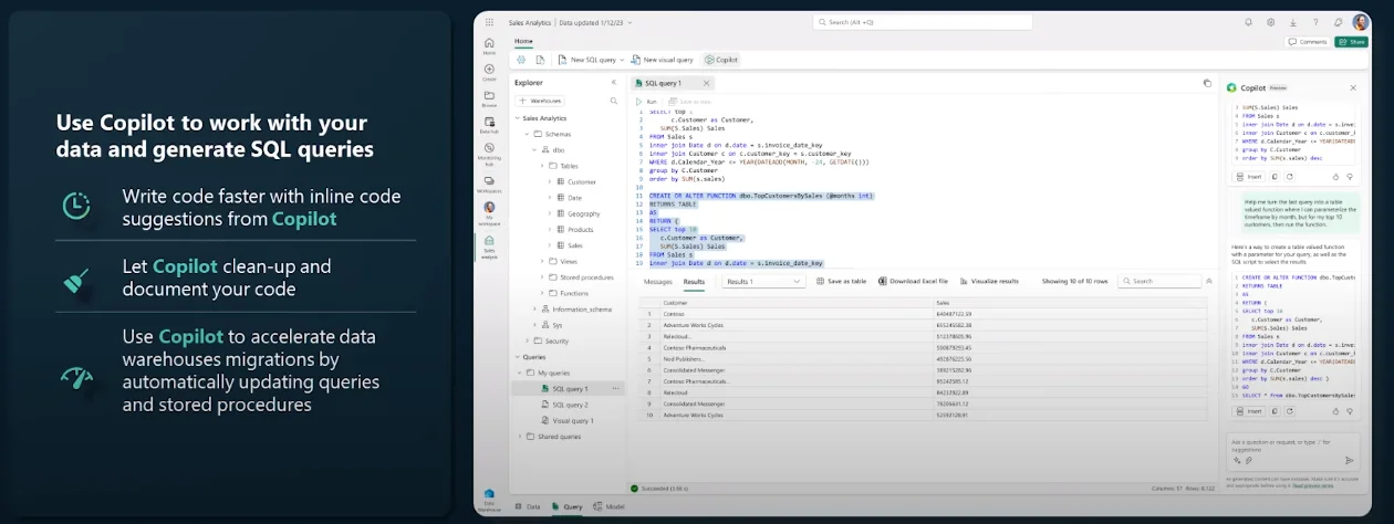 Copilot in Synapse Analytics