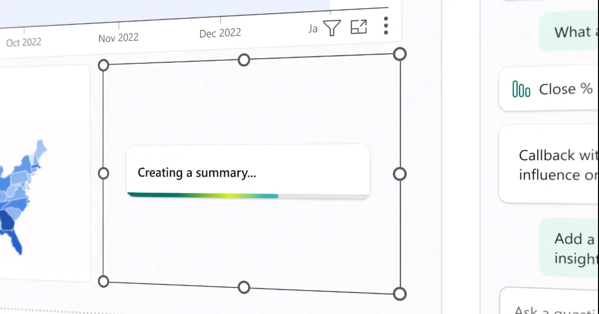 Creating summaries in Microsoft Fabric Copilot