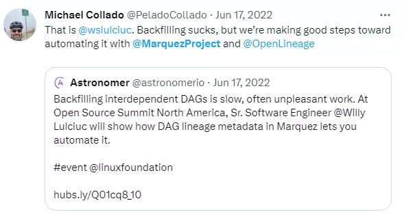 DAG lineage metadata in Marquez