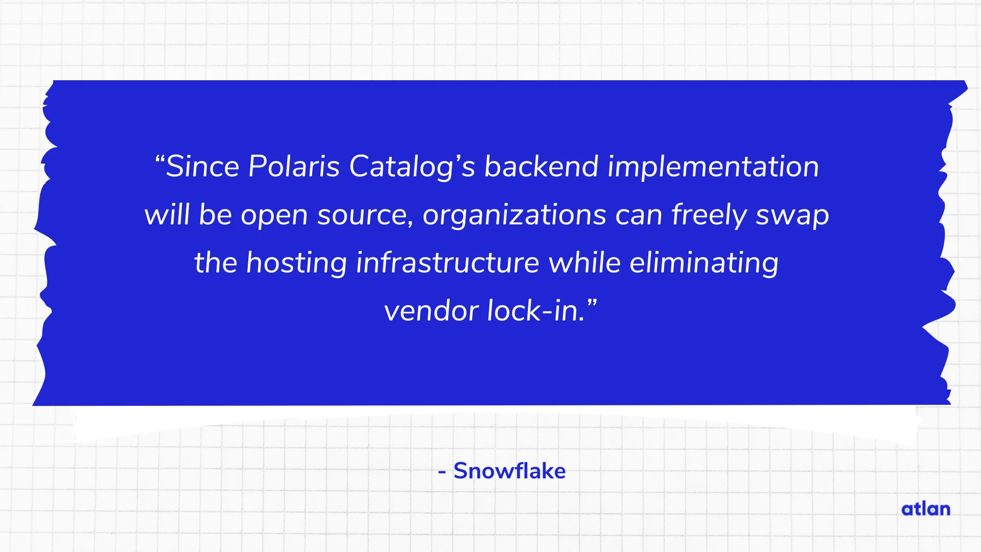 Polaris Catalog’s backend implementation will be open source