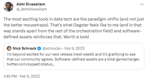 SDAs reinforce Dagster’s approach to data orchestration