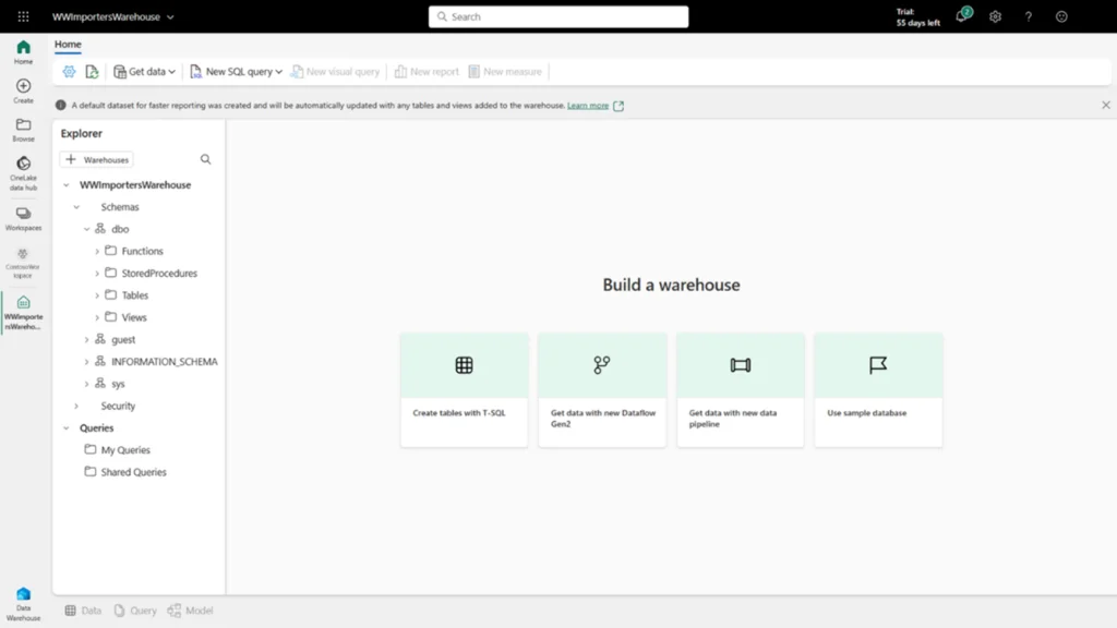 Synapse Data Warehouse Explorer in Microsoft Fabric