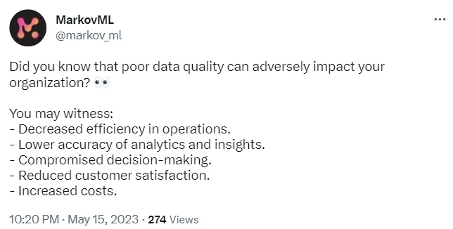 The disastrous effects of poor data quality.