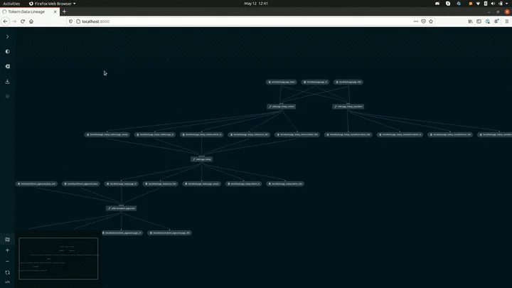 Tokern lineage web app demo