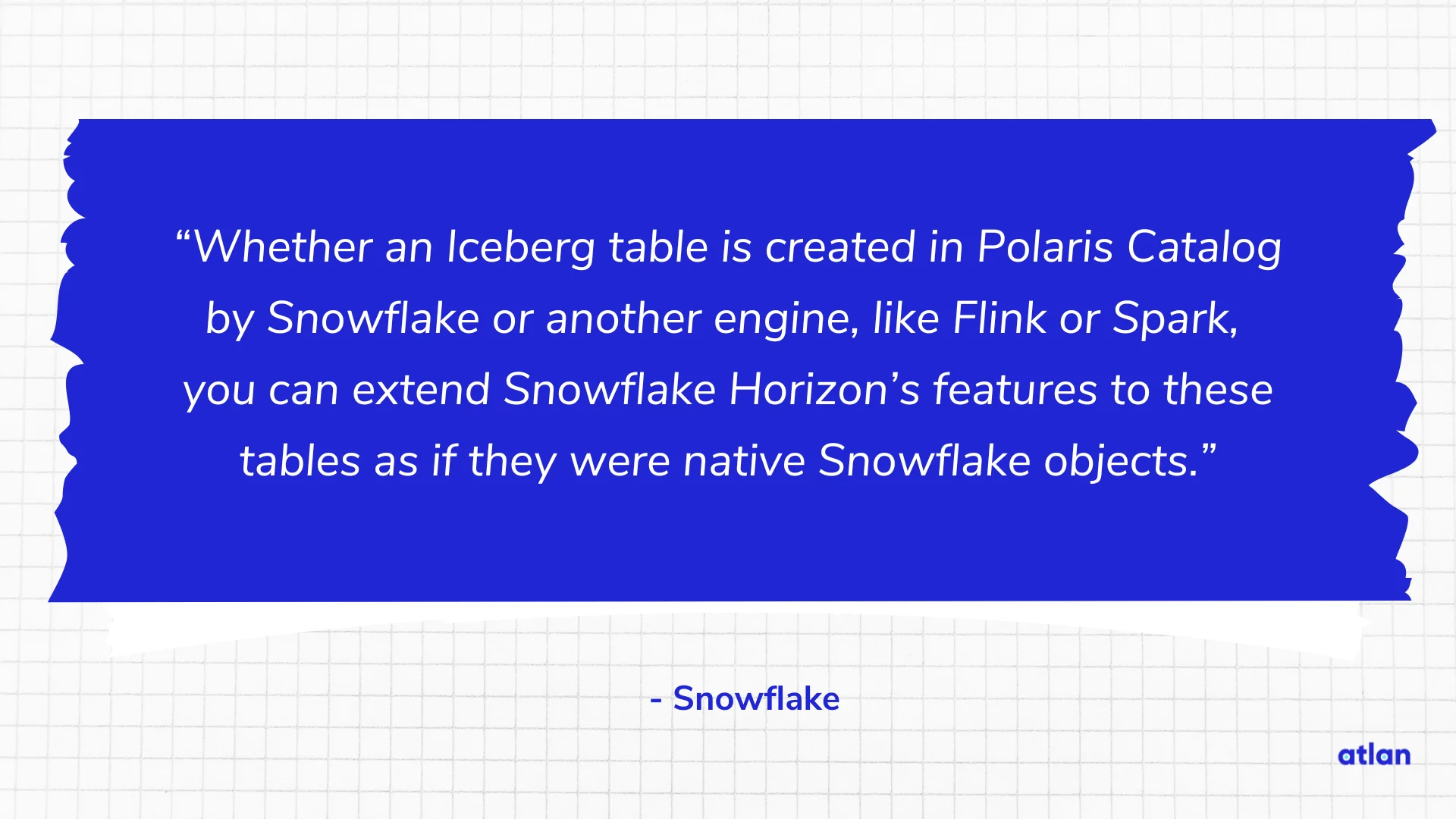 Whether an Iceberg table is created in Polaris Catalog by Snowflake or another engine