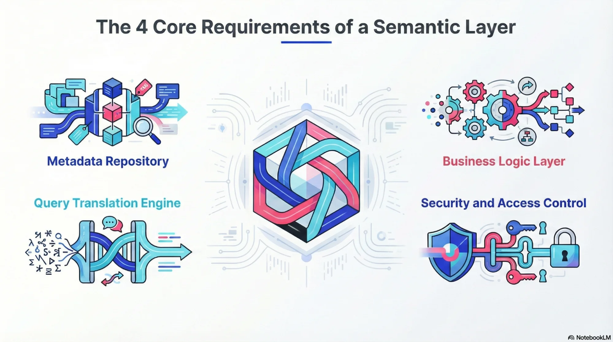 What are the components for a semantic layer