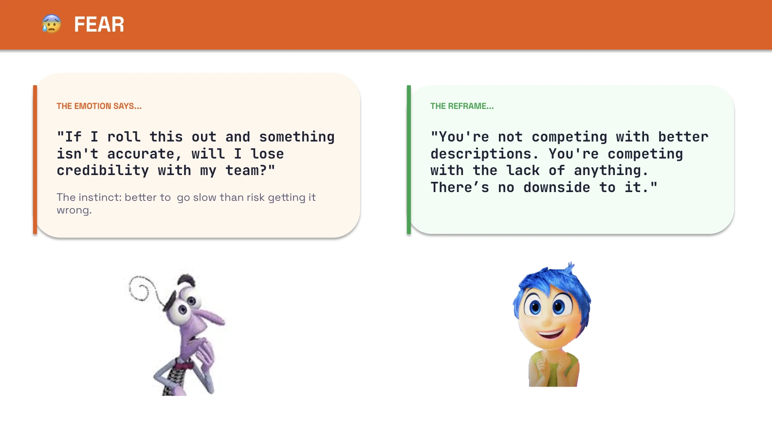 Overcoming fear in AI rollout — start before you feel ready