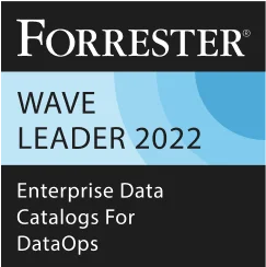 Atlan - Forrester wave leader 2022 - badge