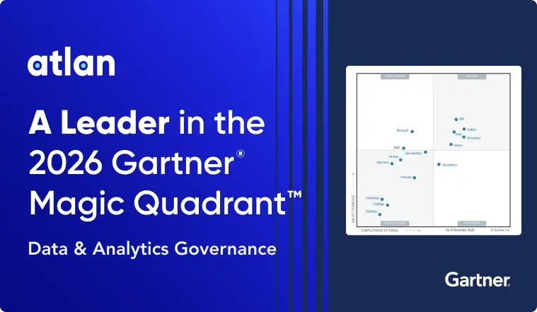 Gartner MQ D&A Governance Leader