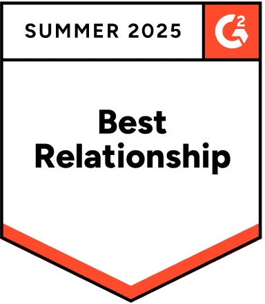g2 “best relationship” badge