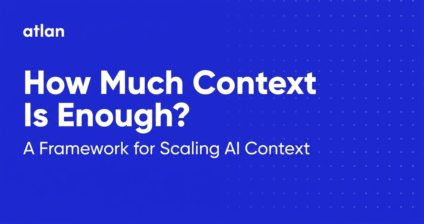 How Much Context Is Enough? A Framework for Scaling AI Context