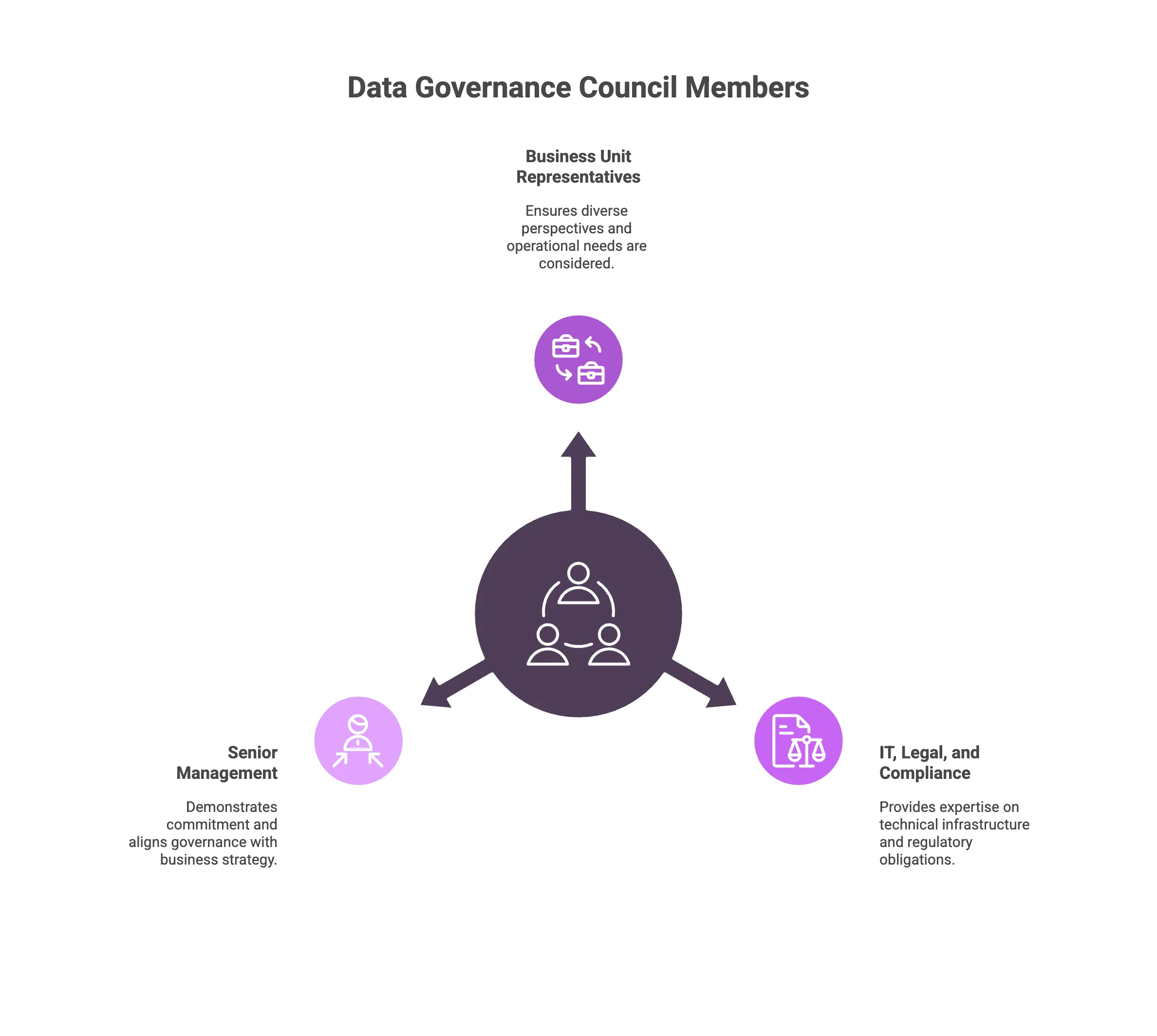 Members of a data governance council