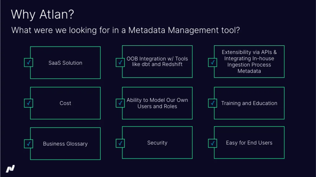 Active Metadata Management Platform Requirements