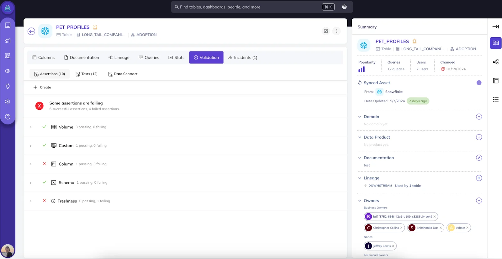 Running data contracts within DataHub using Acryl Observe